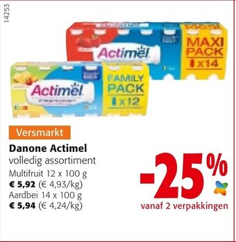 Colruyt Danone actimel aanbieding