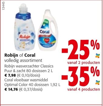 Colruyt Robijn of coral aanbieding