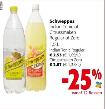 Colruyt Schweppes aanbieding