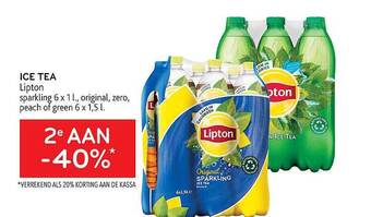 Alvo Ice Tea Lipton aanbieding