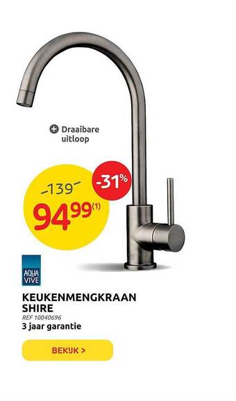 Brico Aqua Vive Keukenmengkraan Shire aanbieding