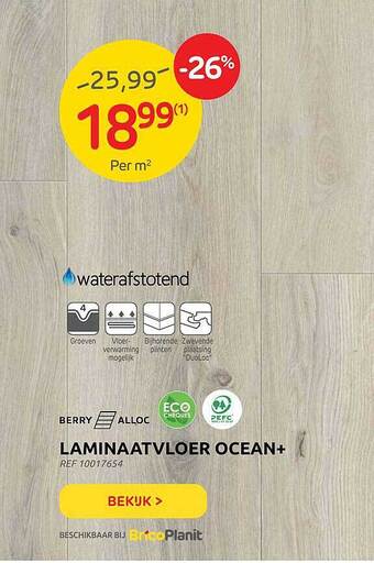 Brico Laminaatvloer Ocean+ aanbieding
