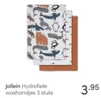 Jollein hydrofiele washandjes