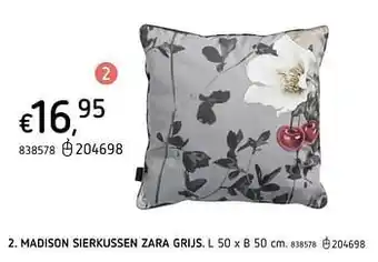 Dreamland Madison sierkussen zara grijs aanbieding
