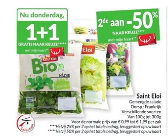 Intermarché Saint Eloi Gemengde salade aanbieding
