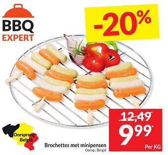 Intermarché Brochettes met minipensen aanbieding