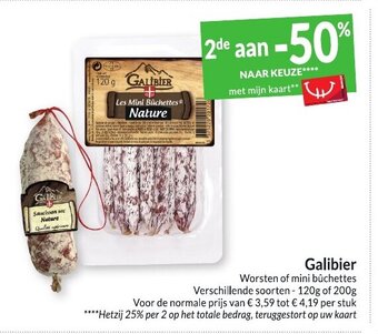 Intermarché Galibier Worsten of mini buchettes aanbieding