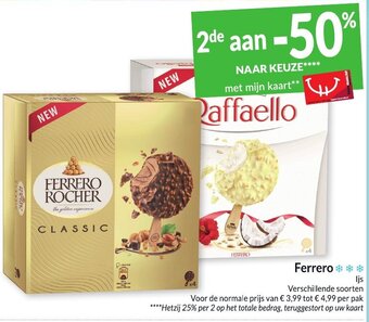 Intermarché Ferrero Ijs aanbieding