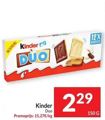 Intermarché Kinder Duo 150 G aanbieding