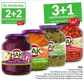 Intermarché Hak Groenten in bokaal aanbieding