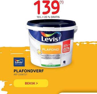 Brico Plafondverf Levis aanbieding