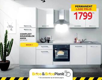 Brico Compleet Keukenblok Maya aanbieding