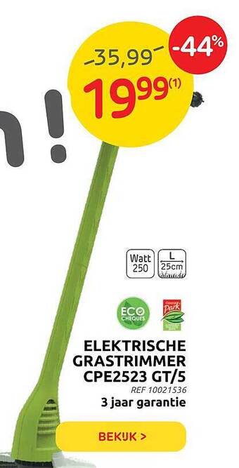 Brico Elektrische Grastrimmer Cpe2523 Gt 5 aanbieding