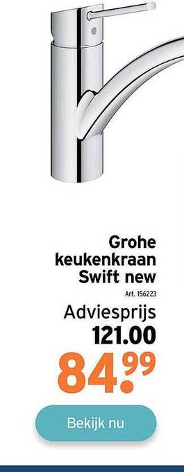 GAMMA Grohe Keukenkraan Swift New aanbieding