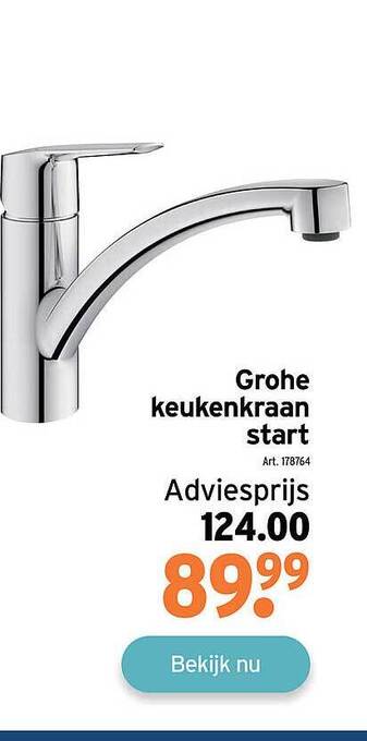 GAMMA Grohe Keukenkraan Start aanbieding
