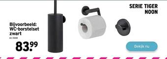 GAMMA Wc-borstelset Zwart aanbieding