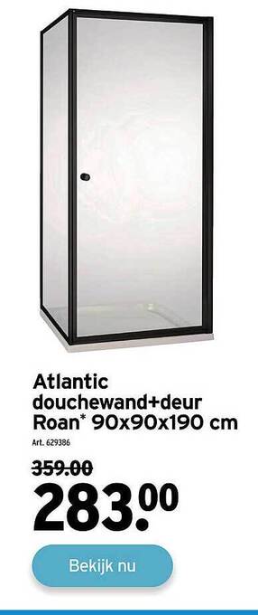 GAMMA Atlantic Douchewand+deur Roan aanbieding