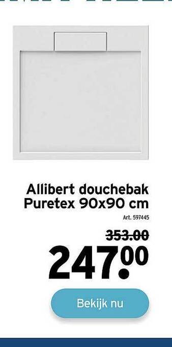 GAMMA Allibert Douchebak Puretex aanbieding