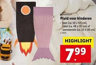 Lidl Plaid voor kinderen aanbieding