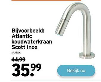 GAMMA Atlantic Koudwaterkraan Scott Inox aanbieding