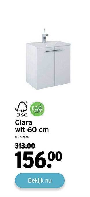 Clara Wit 60 Cm