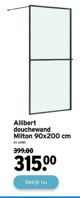 GAMMA Allibert Douchewand Milton aanbieding