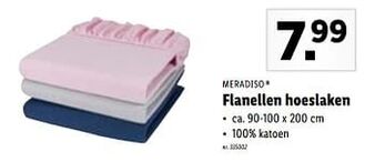 Lidl Flanellen hoeslaken aanbieding