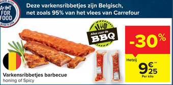 Carrefour Varkensribbetjes barbecue aanbieding