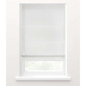 Leen Bakker Fenstr vouwgordijn lichtdoorlatend - wit - 60x180 cm aanbieding