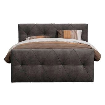 Leen Bakker Boxspring met opbergruimte Holstebro - antracietkleur - 140x200 cm aanbieding