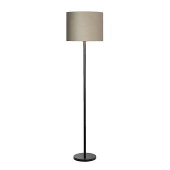 Leen Bakker Voet vloerlamp Kaapstad - zwart - 149x25x25 cm aanbieding