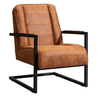 Leen Bakker Fauteuil Morris - cognackleur aanbieding