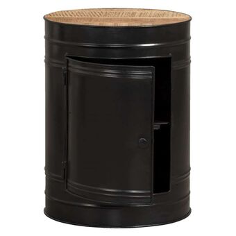 Leen Bakker Bijzettafel Liam - zwart - 55xØ40 cm aanbieding