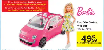 Fiat 500 barbie met pop