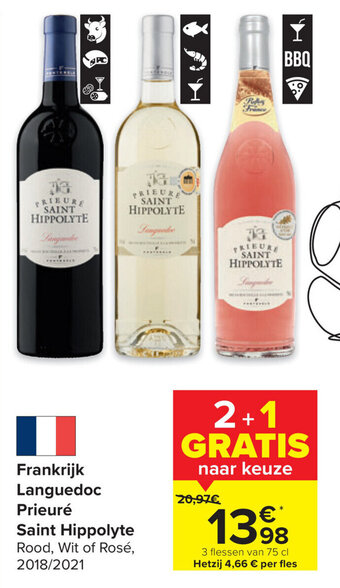 Carrefour Frankrijk languedoc prieure saint hippolyte aanbieding