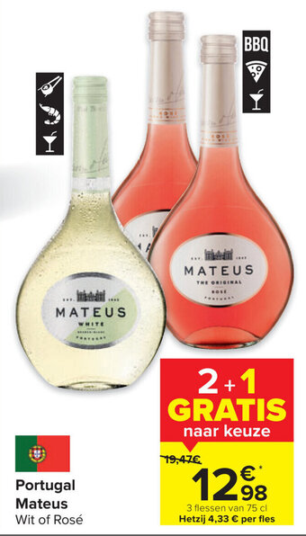 Carrefour Portugal mateus aanbieding