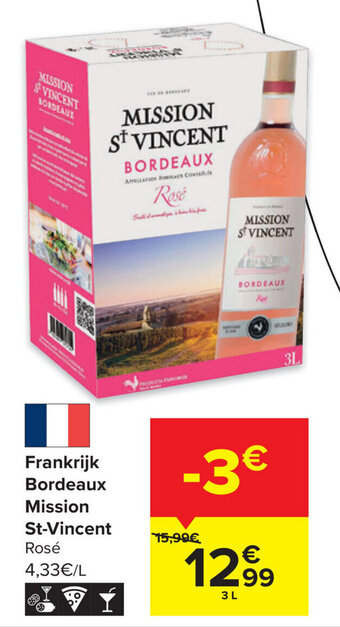 Carrefour Frankrijk bordeaux mission st. vincent aanbieding