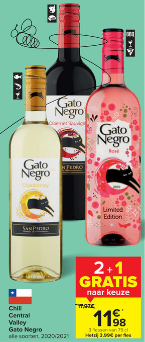 Carrefour Chili central valley gato negro aanbieding