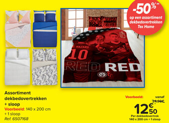 Carrefour Assortiment dekbedovertrekken + sloop aanbieding