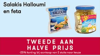 Peltri Salakis halloumi en feta aanbieding