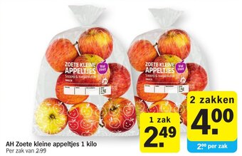 Albert Heijn AH Zoete kleine appeltjes 1 kilo aanbieding