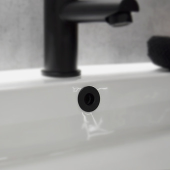 Sawiday FortiFura Calvi luxe overloopring 3cm geschikt voor wastafels zwart aanbieding
