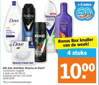 Albert Heijn Alle Axe, Andrelon, Rexona en Dove aanbieding