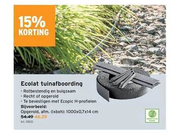 GAMMA Ecolat Tuinafboording aanbieding