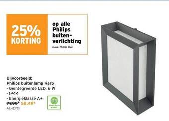 GAMMA Philips Buitenlamp Karp aanbieding