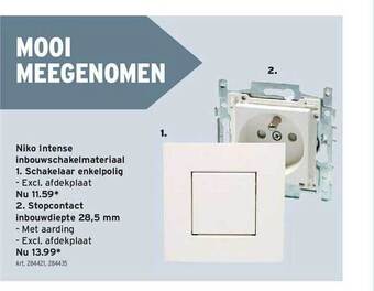 GAMMA Niko Intense Inbouwschakelmateriaal aanbieding