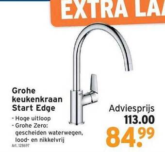 GAMMA Grohe Keukenkraan Start Edge aanbieding