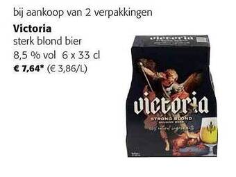 Colruyt Victoria Sterk Blond Bier 8.5% Vol aanbieding