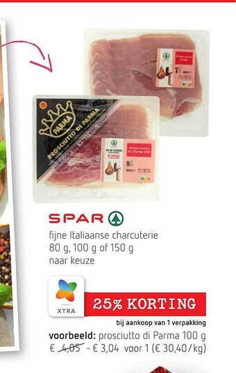 Spar Colruyt Spar Fijne Italiaanse Charcuterie aanbieding