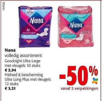 Colruyt Nana Volledig Assortiment aanbieding